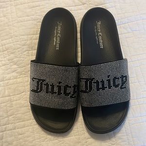 Juicy couture sparkly slides